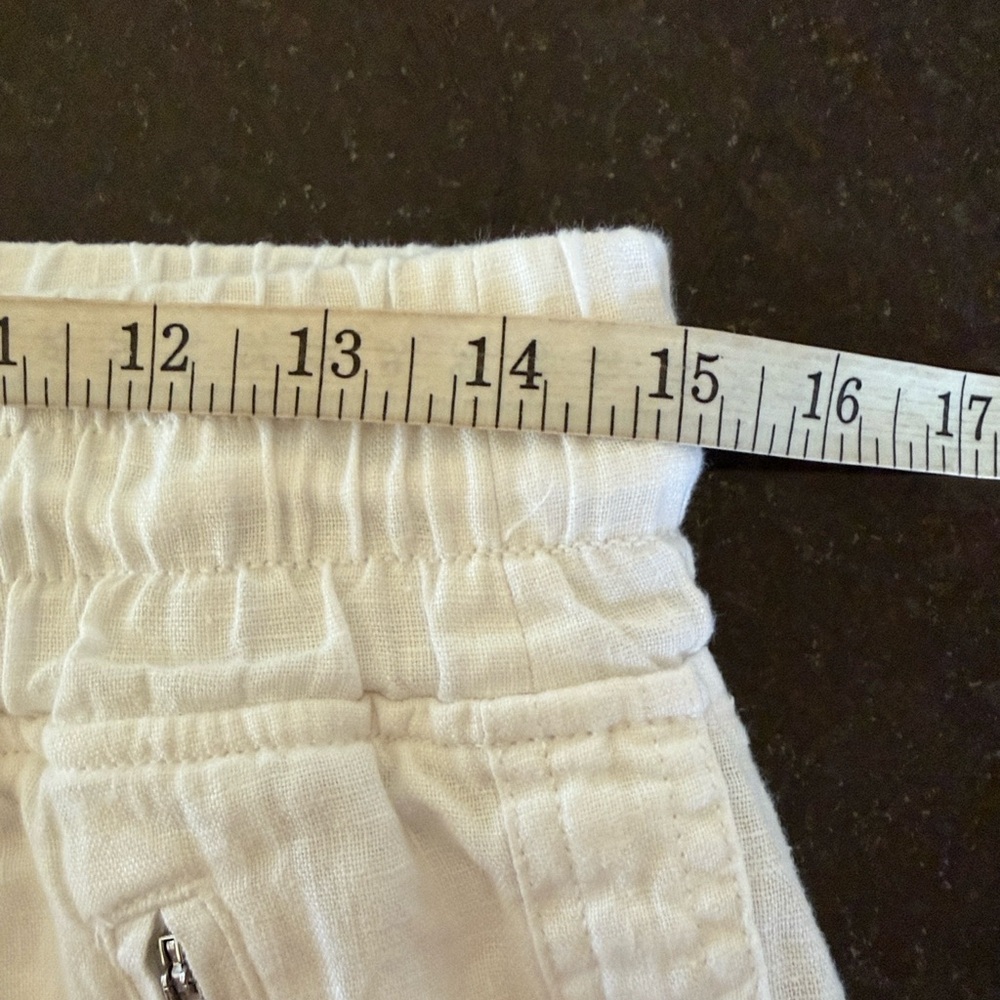 Athleta Cabo White Linen Pull-On Jogger 
Pants Size 4 - Picture 5 of 14